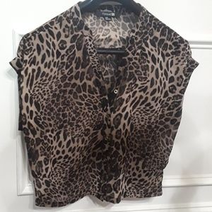 Forever 21 Leopard Print Blouse